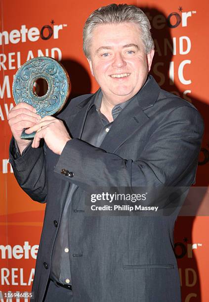 Bill Whelan, winner of the Industry Award during Meteor Ireland Music Awards 2006 - Press Room at The Point in Dublin, Ireland.