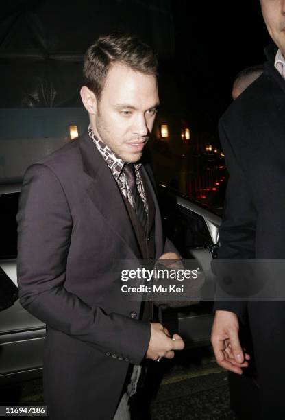 Will Young attends the Sony BMG Brits After Show Party held at The Cuckoo Club