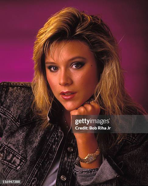 Samantha Fox during Singer Samantha Fox 1987 Photo Session at Private Location in Los Angeles, California, United States.