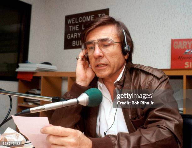 Legendary D.J. Gary Owens during photo shoot on September 7, 1983 in Los Angeles, California.