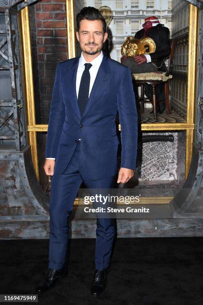 Orlando Bloom attends the LA premiere of Amazon's "Carnival Row" at TCL Chinese Theatre on August 21, 2019 in Hollywood, California.