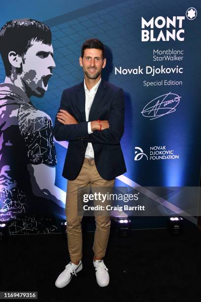 Montblanc launched a Novak Djokovic Special Edition writing instrument to benefit the Novak Djokovic Foundation on August 21, 2019 in New York City.