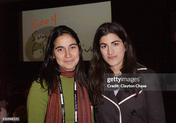 Julia bacha and Jehane Noujaim during 2004 Sundance Film Festival - "The Control Room" Premiere at Prospector in Park City, Utah, United States.