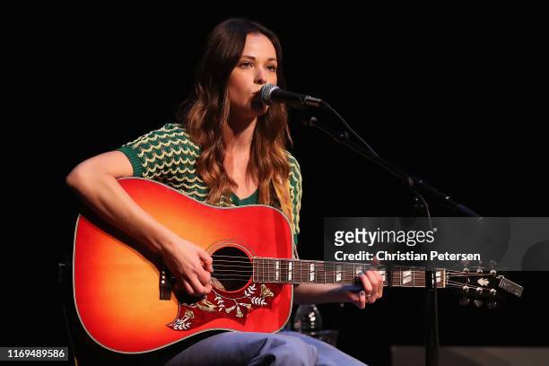 Musician Jillian Jacqueline performs during the Country Music Association’s CMA Songwriters Series at Mesa Arts Center on August 21, 2019 in Phoenix,...