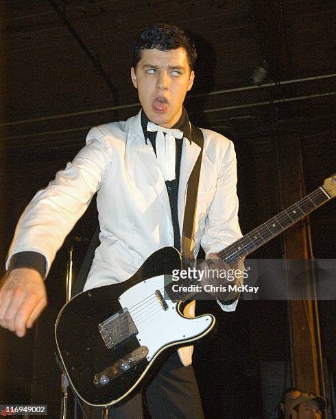 Nicholaus Arson of the Hives during The Hives Live In Concert - November 23, 2004 at The Masquerade, Atlanta in Atlanta, Georgia, United States.