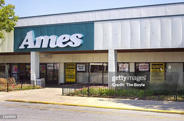 An Ames department store holding a liquidation sale is seen October 18, 2001 in Chicago. Ames, which has declared bankruptcy protection twice in the...