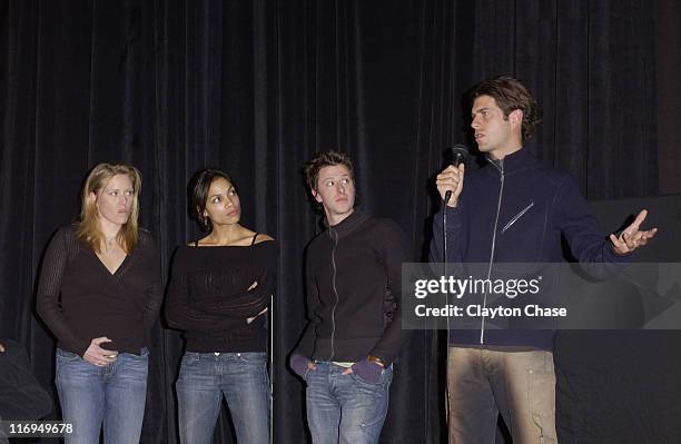 Amy Redford, Rosario Dawson, Nathan Crooker and Stephen Marshall, director of "This Revolution"