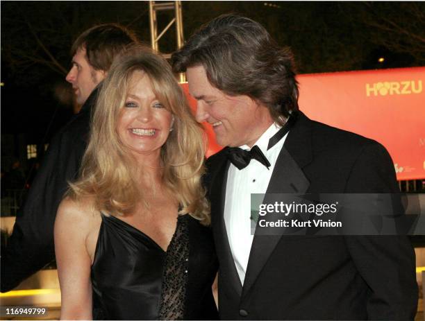 Goldie Hawn and Kurt Russell during 40th Annual Goldene Kamera - Outside Arrivals at Axel Springer House in Berlin, Germany.