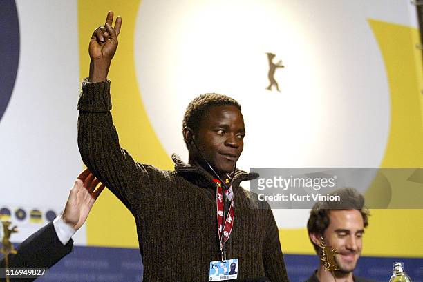 Lomama Boseki during 55th Berlin International Film Festival - "Man to Man" - Press Conference in Berlin, Germany.