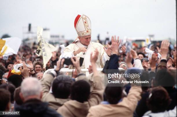 Pope John Paul II during his visit to Ireland in September 1979