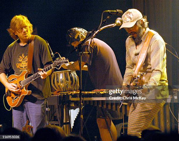 Trey Anastasio of Phish, Mike Dillon and Les Claypool