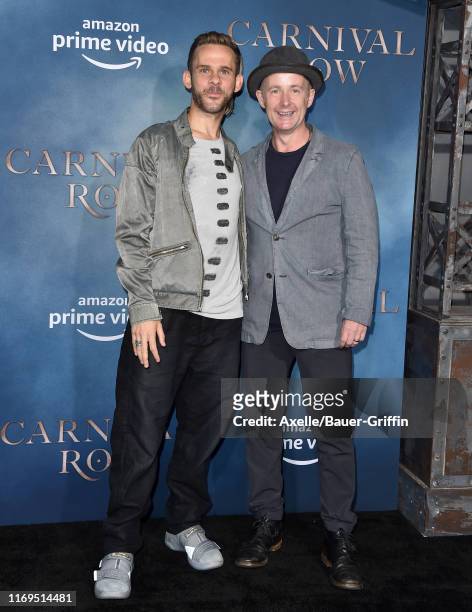 Dominic Monaghan and Billy Boyd attend the LA Premiere of Amazon's "Carnival Row" at TCL Chinese Theatre on August 21, 2019 in Hollywood, California.