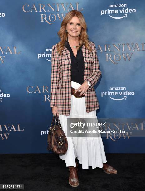 Roma Downey attends the LA Premiere of Amazon's "Carnival Row" at TCL Chinese Theatre on August 21, 2019 in Hollywood, California.