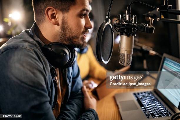 this is my first time on radio - commentator stock pictures, royalty-free photos & images