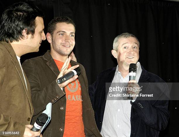 Louis Walsh with Shayne Ward and host Key 103's Mike Toolan