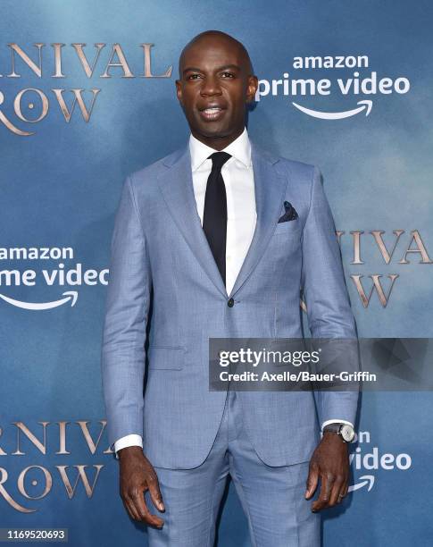 David Gyasi attends the LA Premiere of Amazon's "Carnival Row" at TCL Chinese Theatre on August 21, 2019 in Hollywood, California.