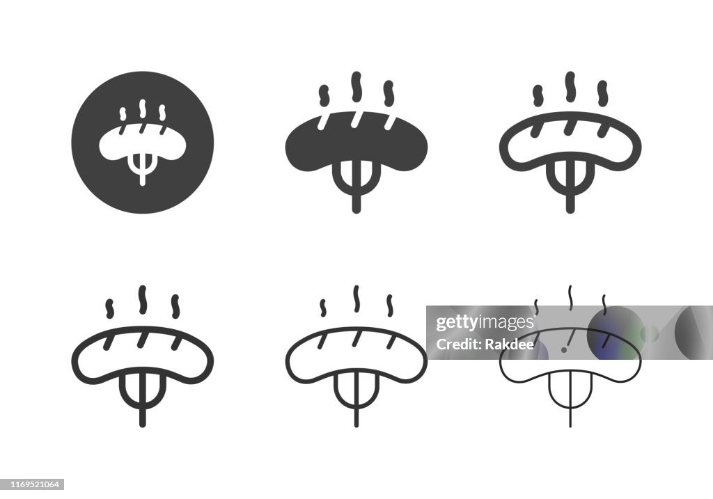 BBQ Sausage Icons - Multi Series