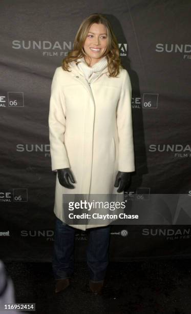 Jessica Biel during 2006 Sundance Film Festival - "The Illusionist" Premiere at Eccles in Park City, Utah, United States.