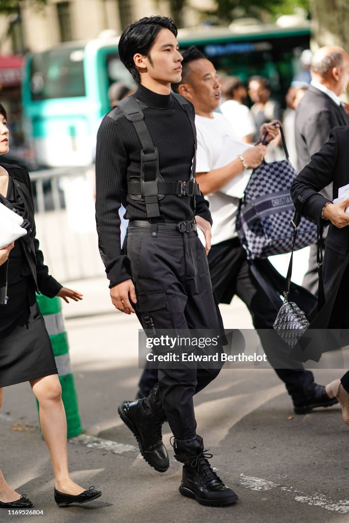 Street Style : Paris Fashion Week - Menswear Spring/Summer 2020 : Day Four