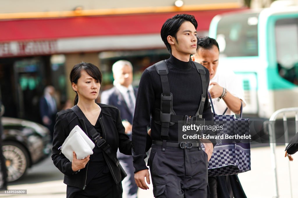 Street Style : Paris Fashion Week - Menswear Spring/Summer 2020 : Day Four