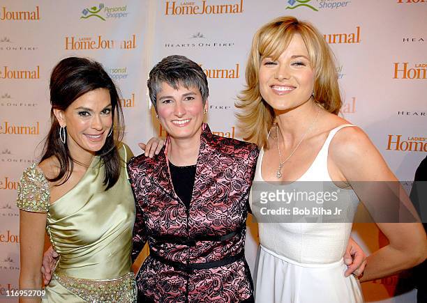 Teri Hatcher, Diane Salvatore and Lucy Lawless during Third Annual "Funny Ladies We Love" Awards Hosted By Ladies' Home Journal at Cabana Club in...