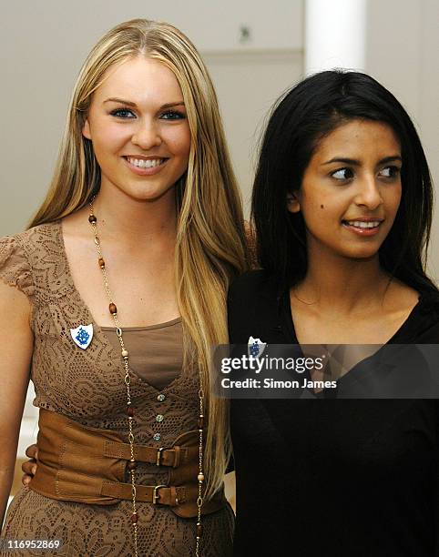 Konnie Huq and Guest during London Fashion Week Autumn/Winter 2006 - Ben de Lisi - Front Row at The Royal Opera House in London, Great Britain.