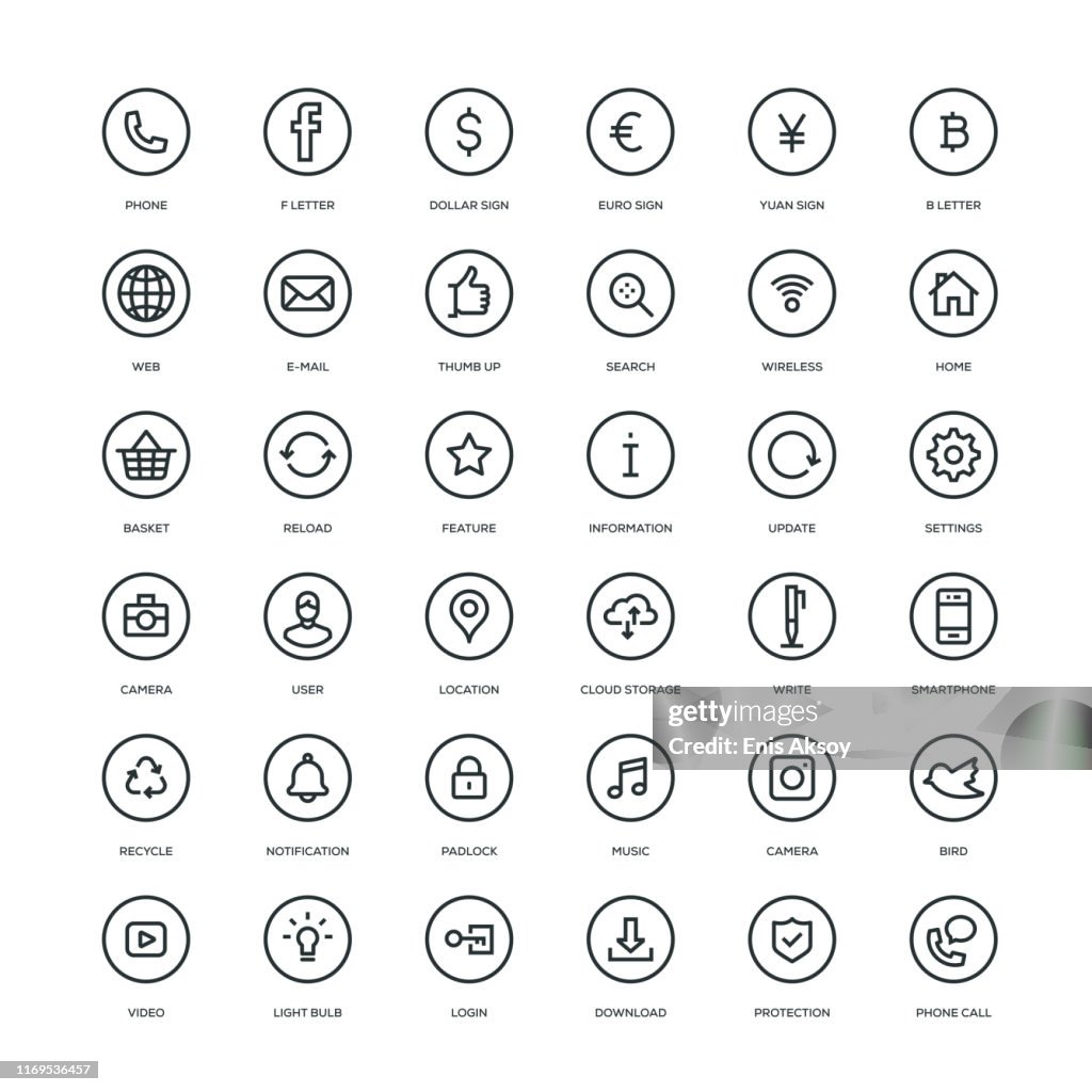 Iconos web básicos