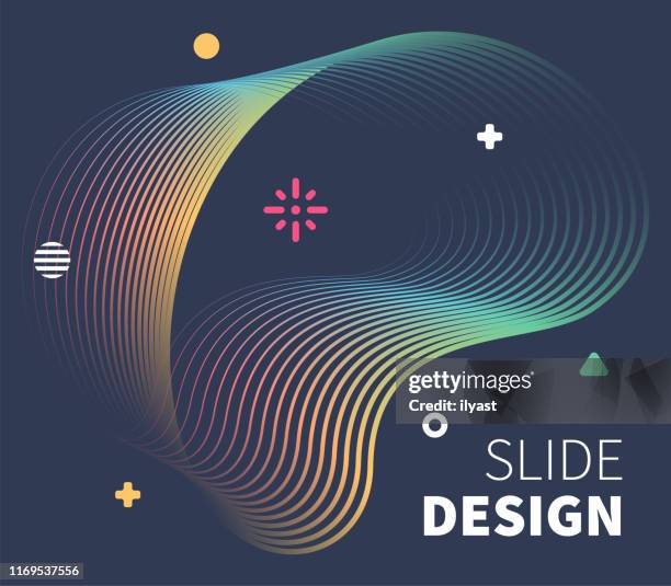 presenting information & creative holographic design - corporate invitation stock illustrations