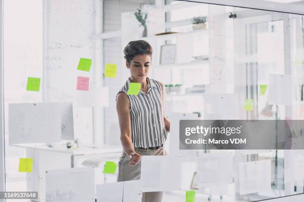 formulating son plan gagnant - tableau transparent photos et images de collection