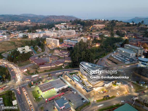 Downtown of Mbabane - capital city of Swaziland, Africa