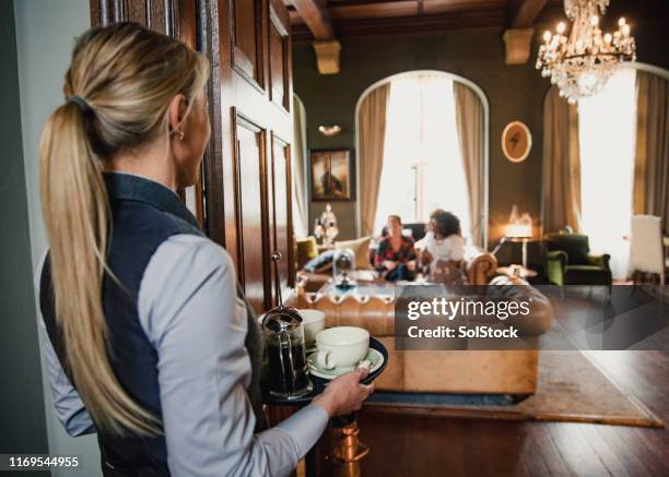 coffee in the lobby - luxury hotel stock pictures, royalty-free photos & images