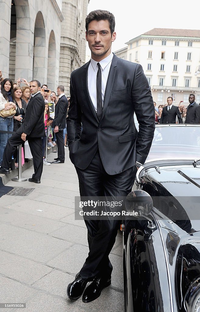 David Gandy A Day in Milan With Dolce & Gabbana - Milan Fashion Week Spring/Summer 2012