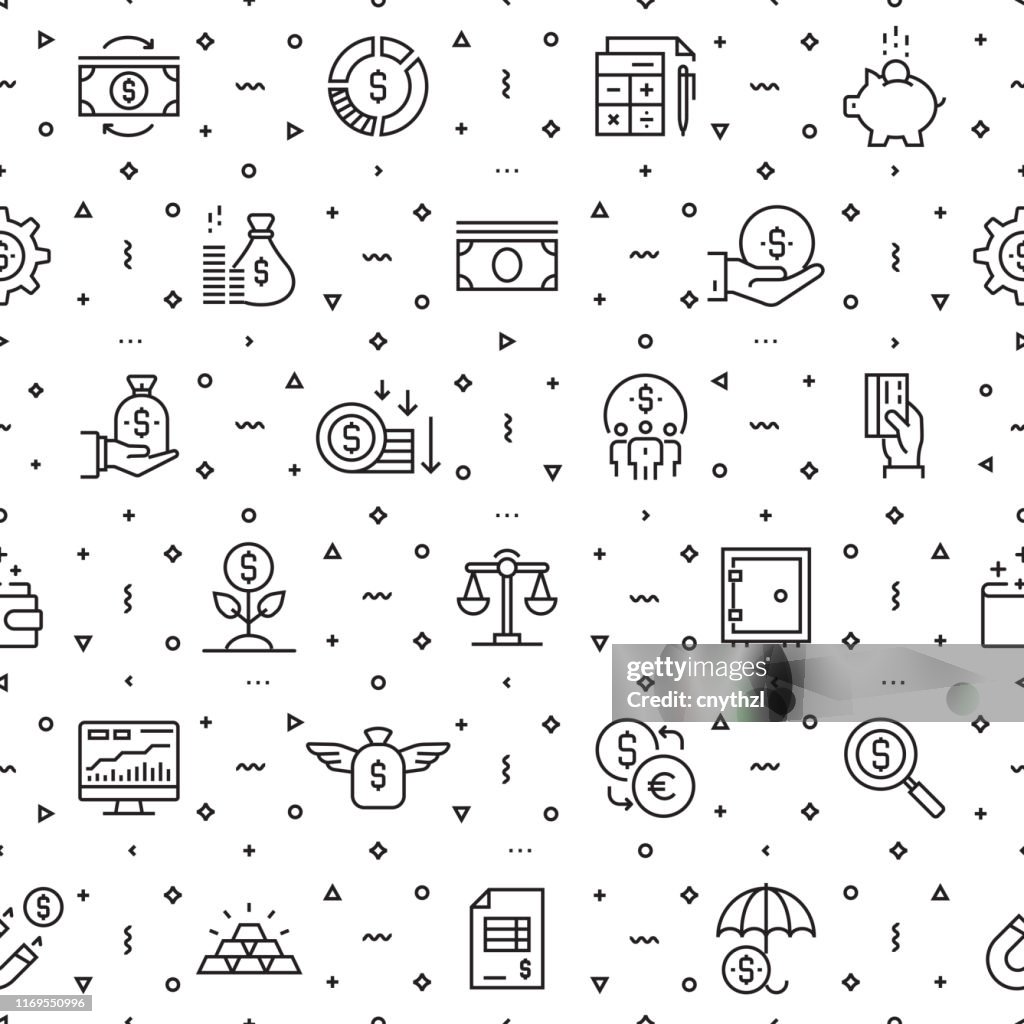 Finance Tracking Vector Vector Set Of Design Templates And Elements For Finance In Trendy ...