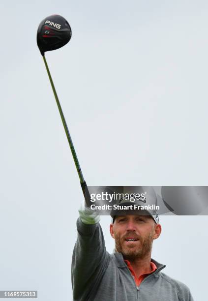 Adam Bland of Australia looks on from the 11th tee following his hole-in-one on the 10th hole during day one of the Scandinavian Invitation at The...