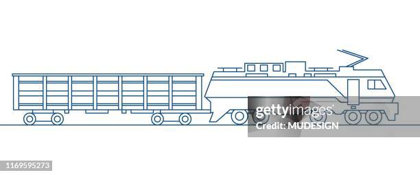 railway transport icon - covered wagon stock illustrations