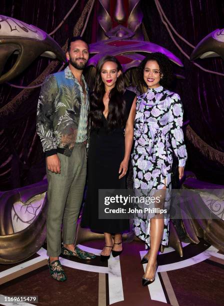 Shazad Latif, Hannah John-Kamen and Nathalie Emmanuel attend "The Dark Crystal: Age of Resistance" European Premiere at BFI Southbank on August 22,...