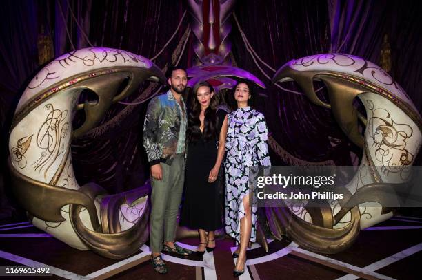 Shazad Latif, Hannah John-Kamen and Nathalie Emmanuel attend "The Dark Crystal: Age of Resistance" European Premiere at BFI Southbank on August 22,...