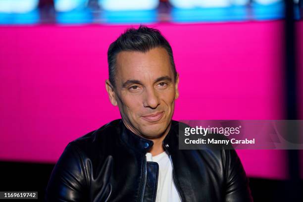 Host Sebastian Maniscalco poses at the 2019 MTV Video Music Awards at Prudential Center on August 22, 2019 in Newark, New Jersey.