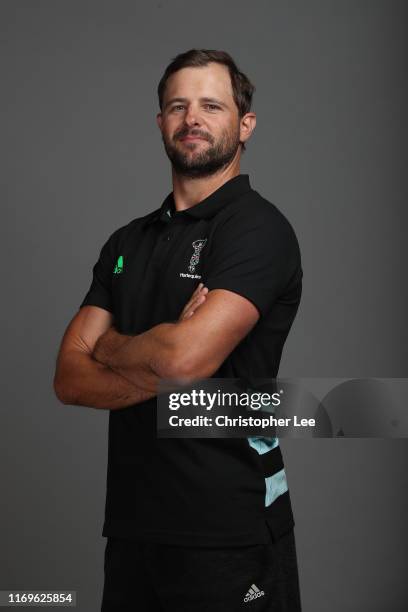 Nick Evans of Harlequins during the Harlequins Squad Photo Call at Surrey Sports Park on August 21, 2019 in Guildford, England.