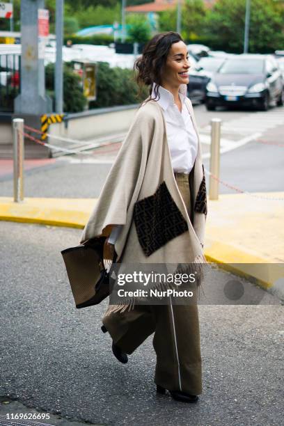 Guest in seen during Milan Fashion Week Womenswear Spring/Summer 2020 on 19 September 2019 in Milan, Italy