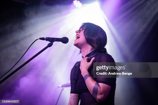 Sharon Van Etten performs on stage at Stylus on August 22, 2019 in Leeds, England.