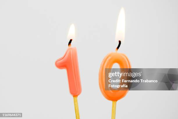 number 10 - 10° aniversario fotografías e imágenes de stock