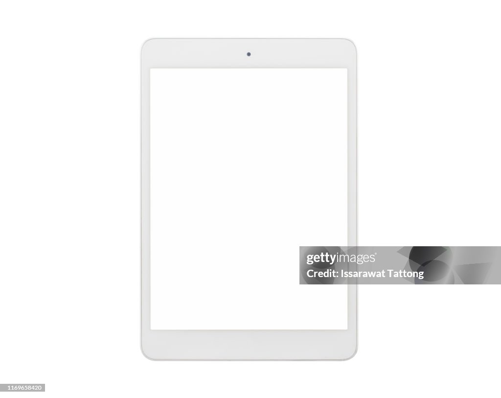 Tablet pc isolated on white background