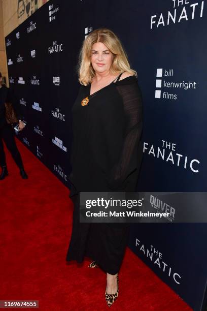 Kirstie Alley attends the premiere of Quiver Distribution's "The Fanatic" at the Egyptian Theatre on August 22, 2019 in Hollywood, California.