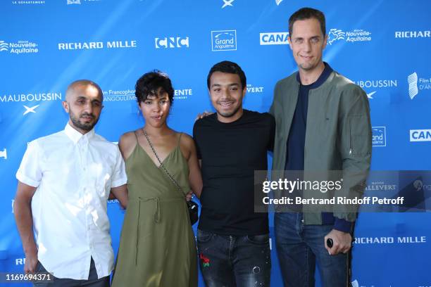 Co-Director Mehdi Idir, Actress Zita Hanrot, Actor Liam Perron and Co-Director Grand Corps Malade aka Fabien Marsaud attend the Photocall of the...