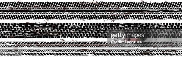 seamless tire tracks - skid mark stock illustrations