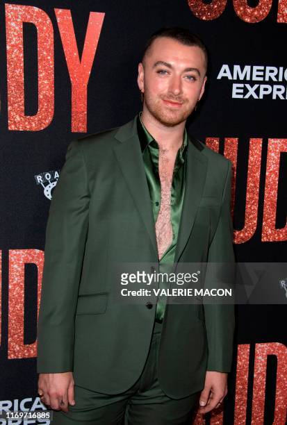 Singer/songwriter Sam Smith attends the Los Angeles Premiere of "Judy" at the Samuel Goldwyn Theater, September 19 in Los Angeles, California.