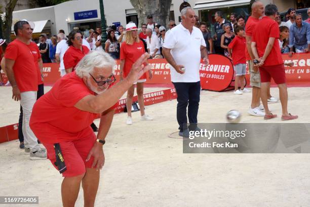 Hairdresser Franck Provost attends "Trophee Senequier 2019" At Place Des Lices on August 22, 2019 in Saint-Tropez, France.