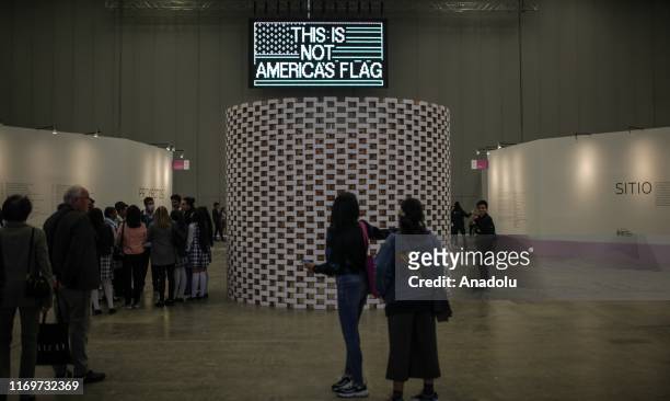 People attend the 15th edition of ARTBO, International Art Fair of Bogota 2019, in Bogota, Colombia on September 19, 2019. ARTBO, a key platform for...