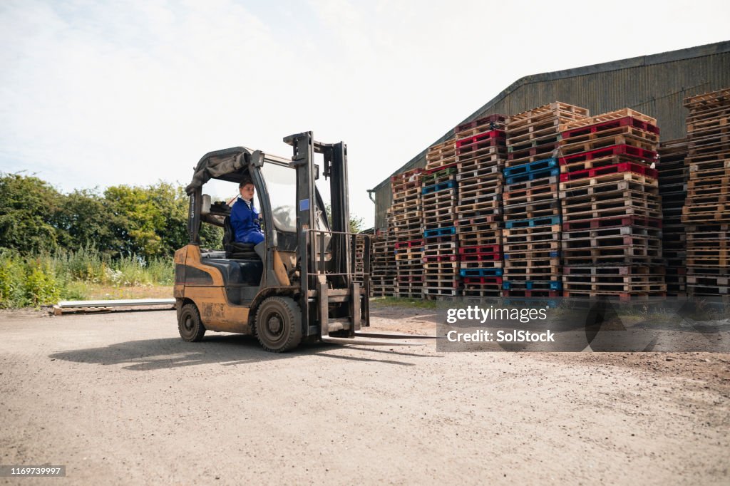 Female Farmer Hard at Work